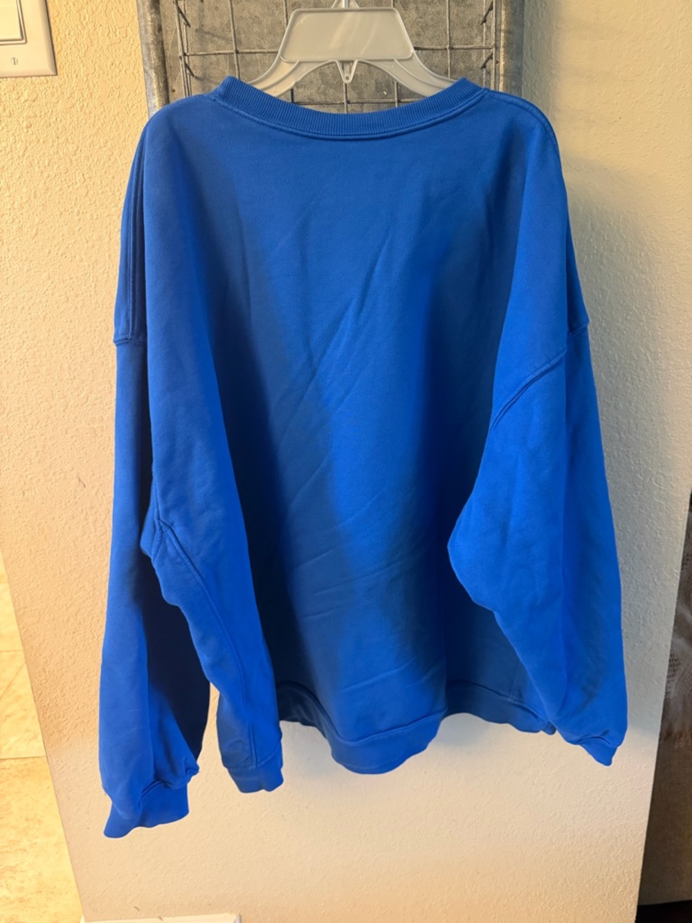 Daily Drills Royal Blue Crewneck Sweatshirt with Yellow Logo - Picture 4 of 7